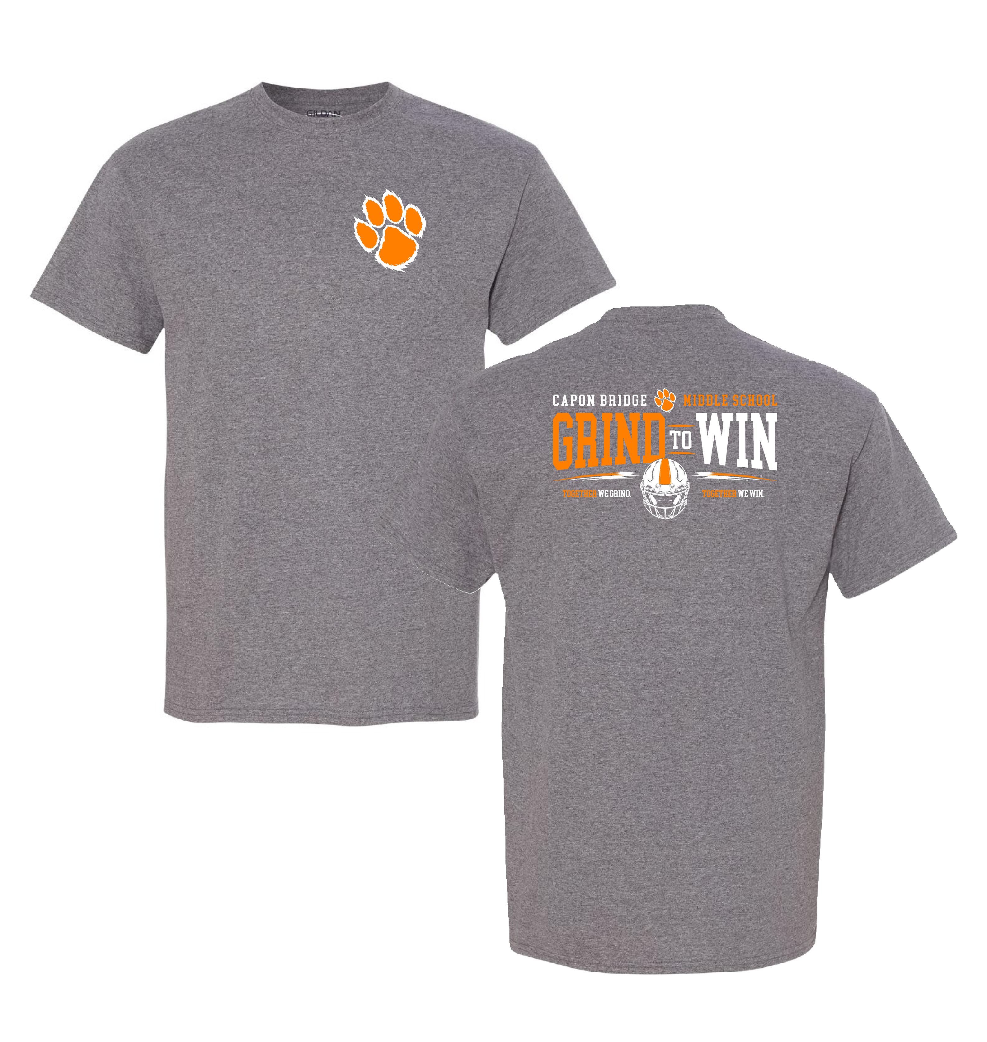 Capon Bridge Football "Grind to Win" T-Shirt