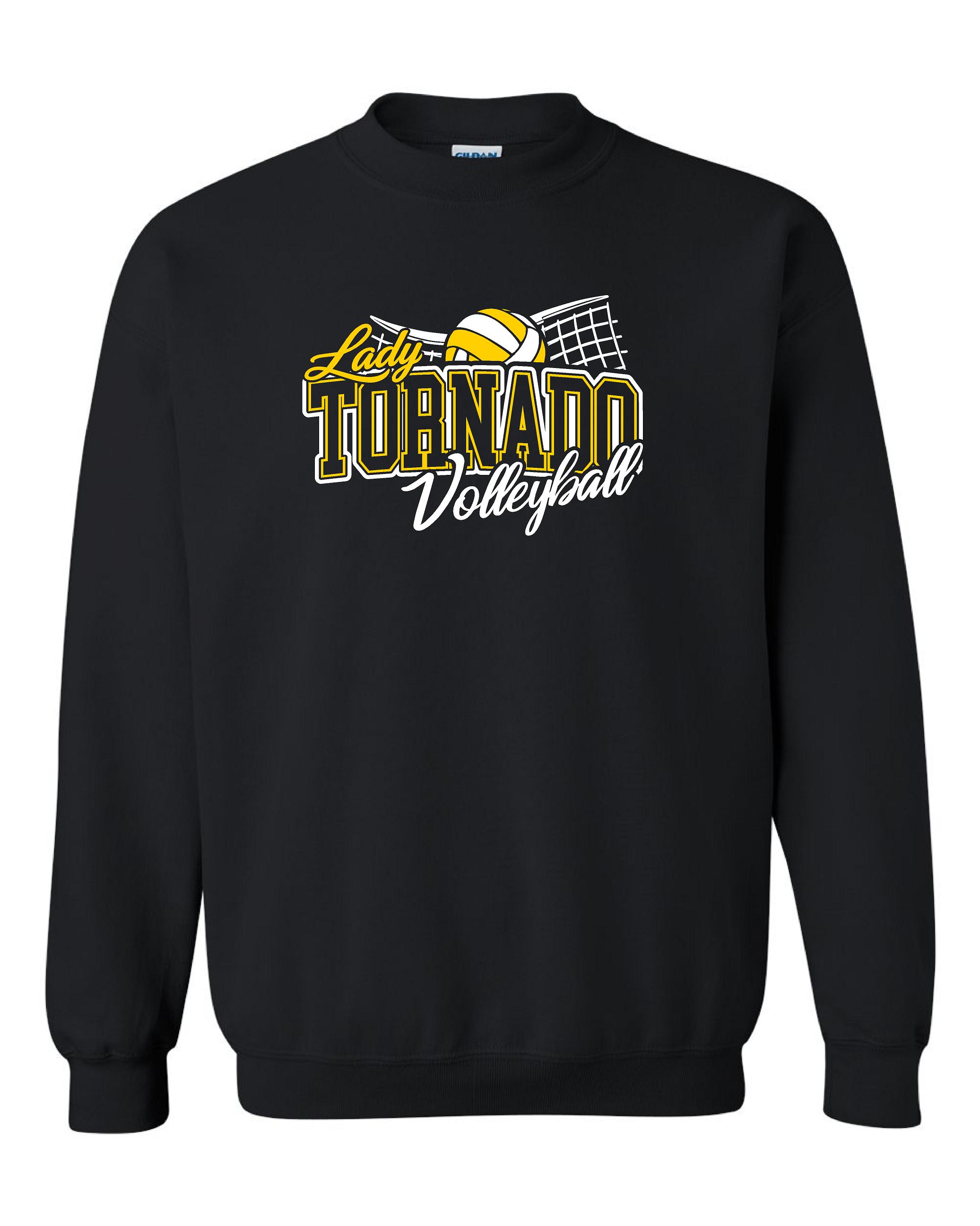 Lady Tornado Volleyball Crewneck Sweatshirt