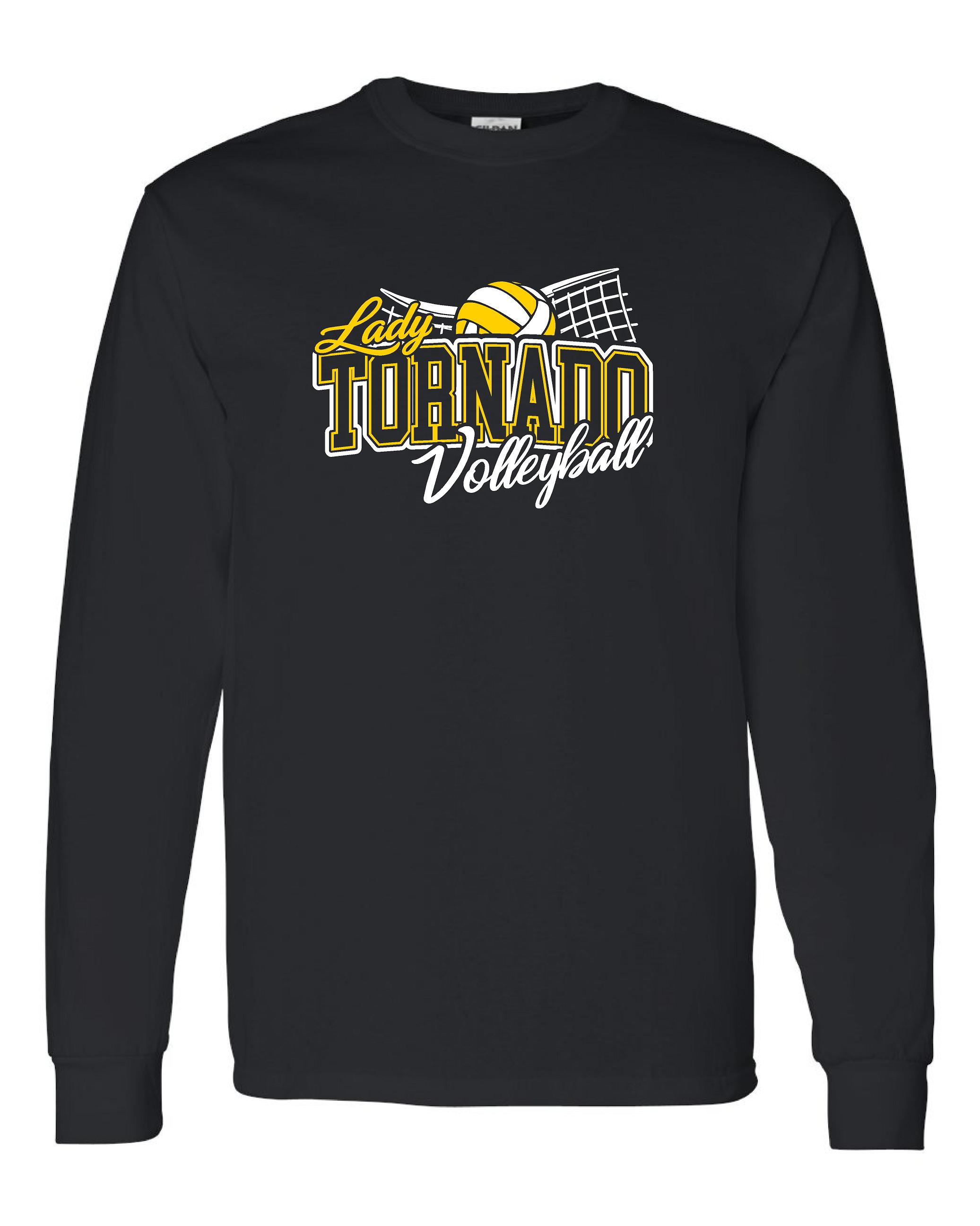 Lady Tornado Volleyball Long Sleeve T-Shirt